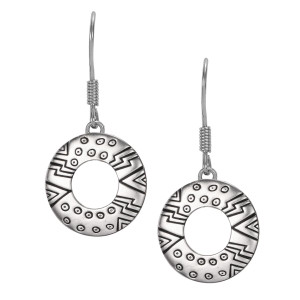 Laurel's Om Sterling Laurel Burch Earrings 4054