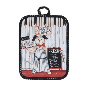 Dog Meat Market Pot Holder R3192