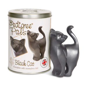 Black Cat Figurine & Coin Bank 46070