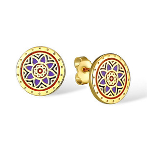 Floret Post Laurel Burch Earrings Blue - 6040