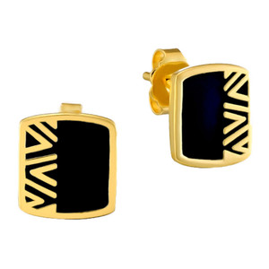 Rain Dance Post Laurel Burch Earrings Black - 6045