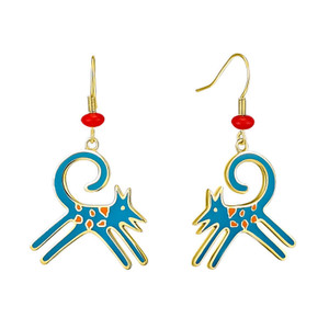 Felicity Blue Laurel Burch Earrings - 5081
