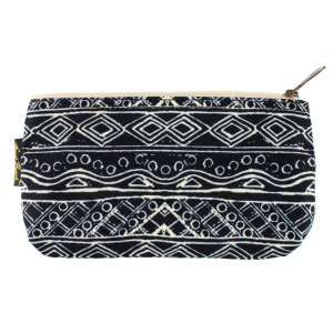 Laurel Burch 9x5 Cosmetic Bag Wild Cat Black White LB5804B