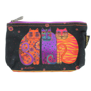 Laurel Burch Feline Friends 10x6 Cosmetic Bag LB5334C (LB5334C)