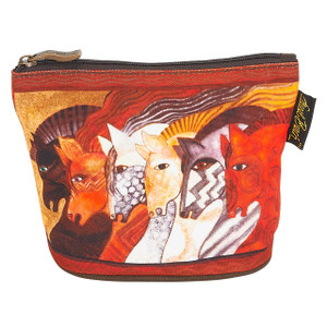 Laurel Burch Mythical Horses Cosmetic Clutch Pouch Moroccan Mares LB6290A