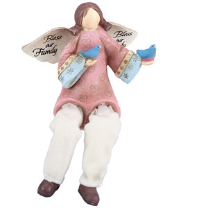 Bless Our Family - Angel Shelf Sitter Figurine - 13074