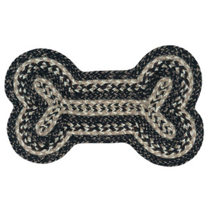 Black and Tan Dog Bone 13x22 Rug DB-093
