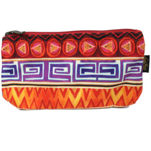 Laurel Burch Colorful Geometric 9x5 Cosmetic Bag