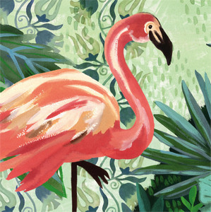 Flamingo Paper Cocktail Napkin 20 count 4NC7082