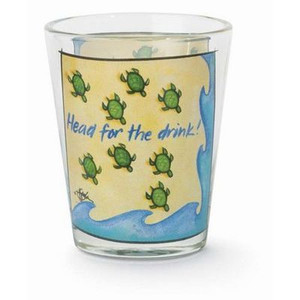 Sea Turtle Shot Glass "Head for the Drink" - 839-76