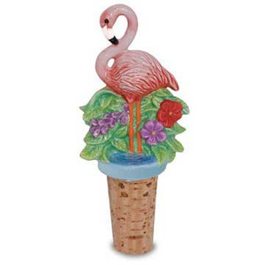 Novelty Bottle Topper Flamingo Paradise 842-81