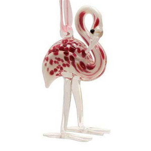 Glass Ornament Flamingo 856-93