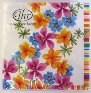 Flower Drizzle Paper Cocktail Napkins C404190
