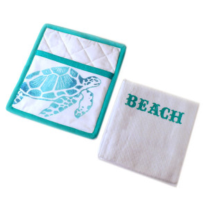 Beach Life Pot Holder & Towel Set 25960-Beach