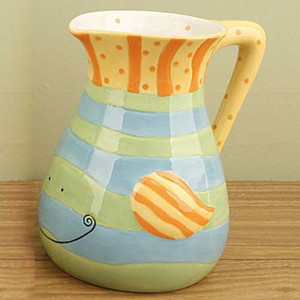 Ceramic Fish Water Pitcher 12318