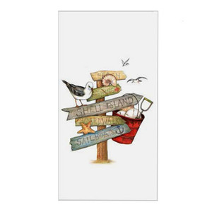 Beach Signs Flour Sack Towel R2933