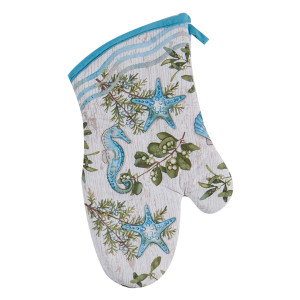Starfish Seahorse Shells Oven Mitt R3075