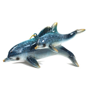 Mother and Baby Dolphin Ornament