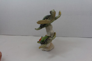 Sea Turtles on Coral (Green) - WW-346A