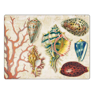 Sea Shell Cutting Board 16" x 12" - By The Shore