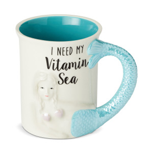 Mermaid Sculpted Mug - 16oz -