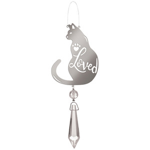 Cat Memory Window Small Prism "Loved" 10826