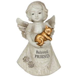 Mini Cat in Angels Arms Serene Figurine "Beloved Friend" 15463