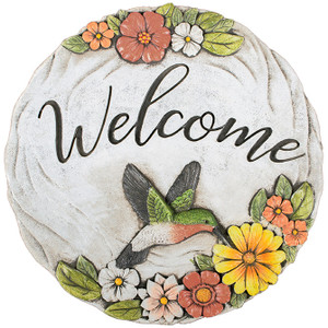 Welcome Hummingbird Themed Wall Decor or Stepping Stone - 11287