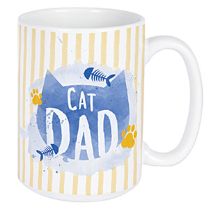 Cat Dad Mug - Ceramic Coffee 14oz Mug - 22671
