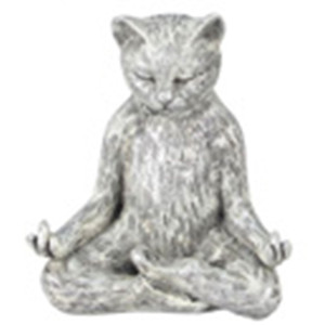 Yoga Cat Figurine - Lotus  Pose - 18732E