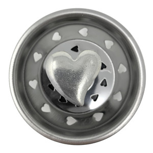 Heart Kitchen Sink Strainer Stainless Steel