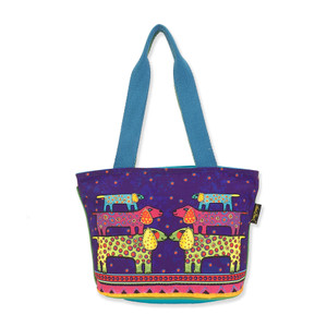 Laurel Burch Dogs Canine Family Canvas Medium Tote – LB8161