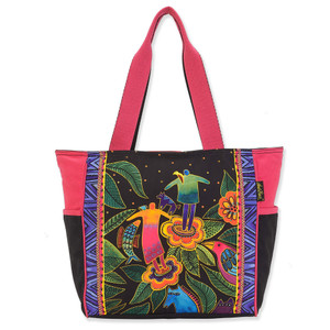 Laurel Burch Spirit in Bloom Canvas Shoulder Tote – LB8210