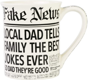 Enesco Our Name is Mud Fake News Dad Mug