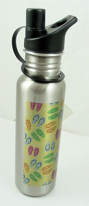 Flip Flops Design Stainless Steel Water Bottle - 003730