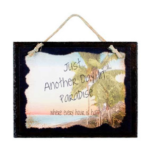 Palm Paradise Slate Sign 33575