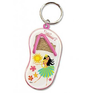 Hula Maiden Sand Slipper Keychain 08888000