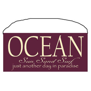 Beach Wood Sign "Sun Sand Surf" 35085
