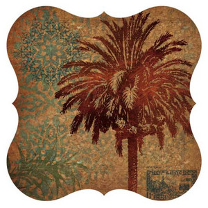 Cork Surface Saver Palm Tree Design Set of Two 3CBT4586