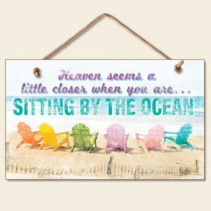 Beach Sign "Sitting by the Ocean" - 41-852