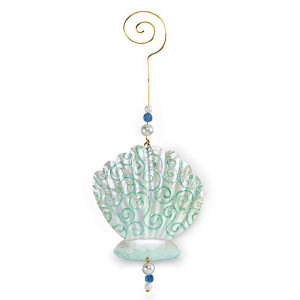 Sea Shell Christmas Metal Ornament 867-36