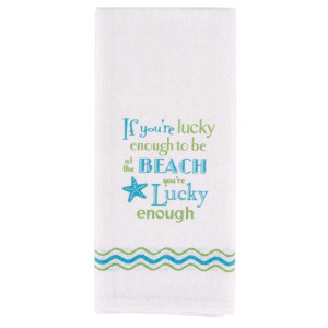 Lucky Enough Flour Sack Towel W4107