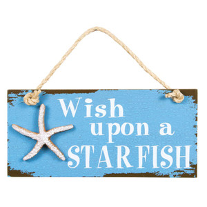 Wish on a Starfish Beach Sign 39635