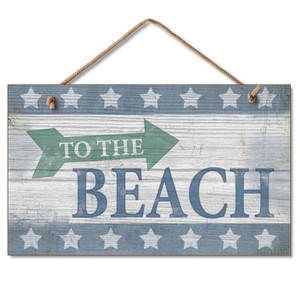 Wood Beach Sign "To the BEACH" - 41-00830