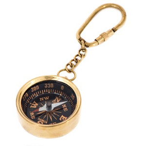 BRASS COMPASS KEY RING K-1928 - Manufacturer's image