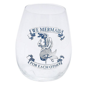 Pirate and Mermaid 20oz Stemless Wine Glass - 11213B