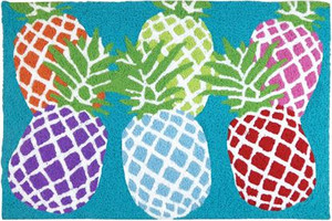 Rainbow Pineapple - 21x33 Washable Floor Rug - JB-HC085