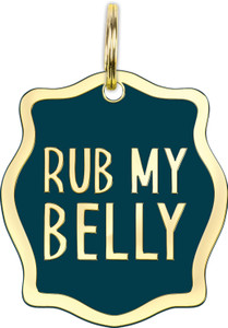 Pet Collar Charm - Rub My Belly - 104660