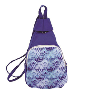 Blue Mermaid Blue Canvas Backpack