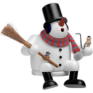 Snowman, sitting